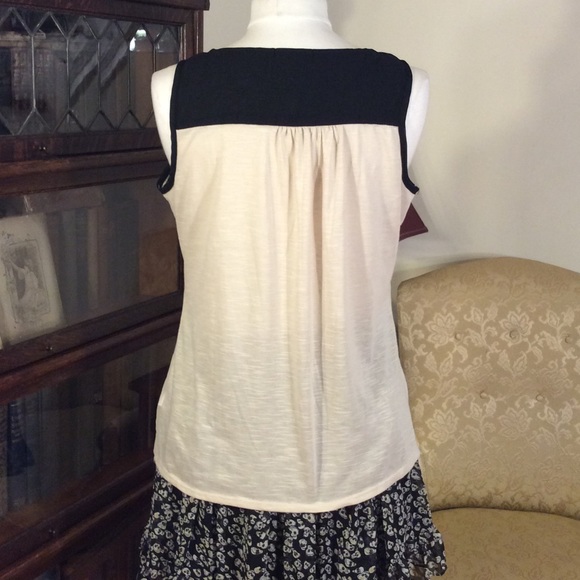 Maurices Sheer Contrast Ruffle Shell - Picture 3 of 7